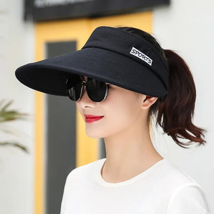 Chapeau de plage à large bord - Noir - Ajustable (du 54 au 59) | La boutique du chapeau