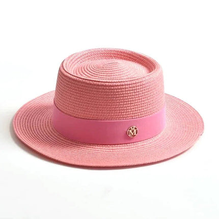 Chapeau de plage avec ruban - Ros - M (56 - 58cm) | La boutique du chapeau