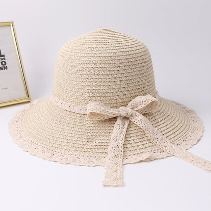 Chapeau de plage en paille - Beige 2 - M (56 - 58cm) | La boutique du chapeau