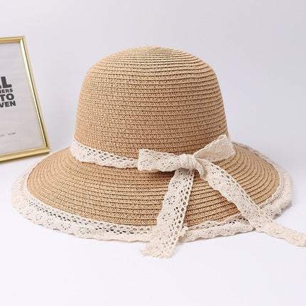 Chapeau de plage en paille - Khaki 2 - M (56 - 58cm) | La boutique du chapeau