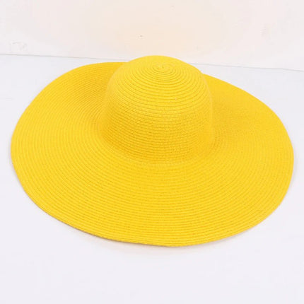 Chapeau de plage femme - Jaune - M (56 - 58cm) | La boutique du chapeau