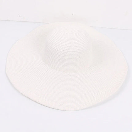 Chapeau de plage femme - Blanc - M (56 - 58cm) | La boutique du chapeau