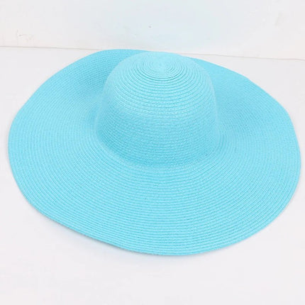 Chapeau de plage femme - Bleu ciel - M (56 - 58cm) | La boutique du chapeau