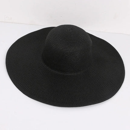 Chapeau de plage femme - Noir - M (56 - 58cm) | La boutique du chapeau
