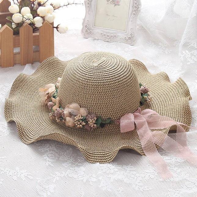 Chapeau de plage ondulé - Khaki - M (56 - 58cm) | La boutique du chapeau