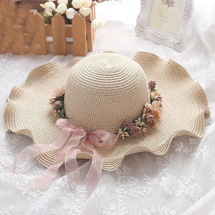 Chapeau de plage ondulé - Khaki - M (56 - 58cm) | La boutique du chapeau