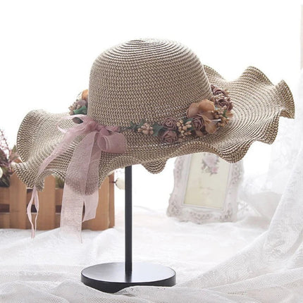 Chapeau de plage ondulé - Khaki - M (56 - 58cm) | La boutique du chapeau