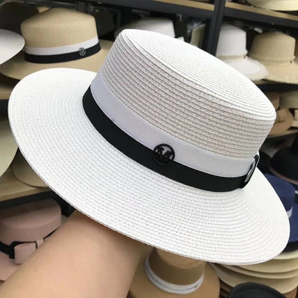 Chapeau de plage pour femme - Blanc - M (56 - 58cm) | La boutique du chapeau