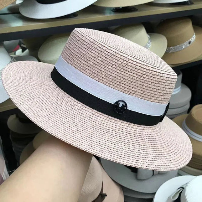 Chapeau de plage pour femme - ROSE - M (56 - 58cm) | La boutique du chapeau