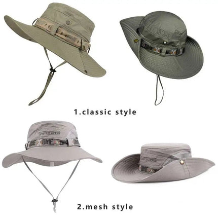 Chapeau de randonnée à large bord - 1 - Ajustable (du 54 au 59) | La boutique du chapeau
