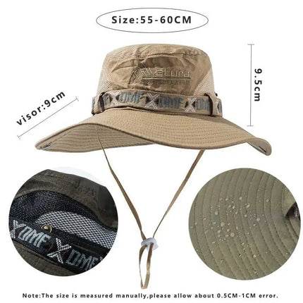 Chapeau de randonnée à large bord - 1 - Ajustable (du 54 au 59) | La boutique du chapeau