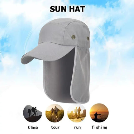 Chapeau de randonnée anti - UV - Gris - M (56 - 58cm) | La boutique du chapeau