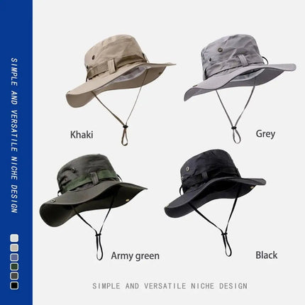 Chapeau de randonnée été - Gris foncé - M (56 - 58cm) | La boutique du chapeau