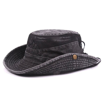 Chapeau de randonnée homme - Noir - Ajustable (du 54 au 59) | La boutique du chapeau