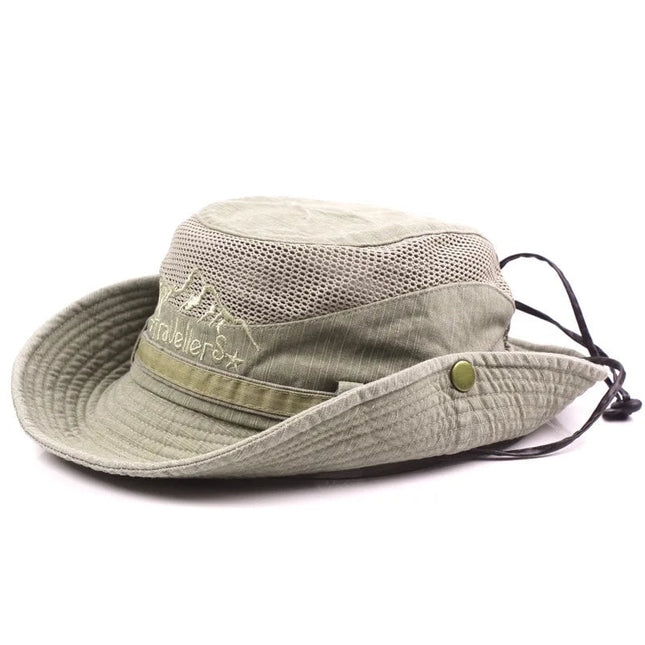 Chapeau de randonnée homme - Kaki - Ajustable (du 54 au 59) | La boutique du chapeau
