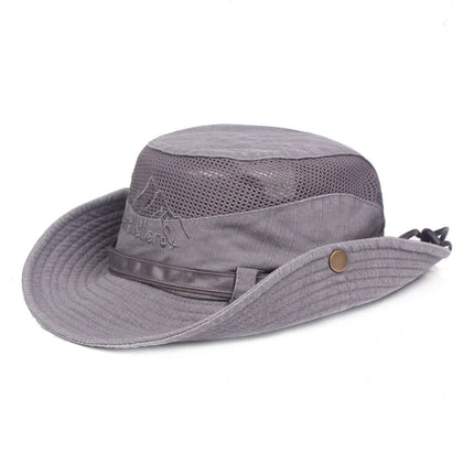 Chapeau de randonnée homme - Gris - Ajustable (du 54 au 59) | La boutique du chapeau