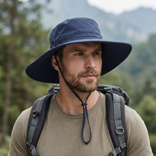 Chapeau de randonnée homme - Bleu - XL (60 - 61cm) | La boutique du chapeau
