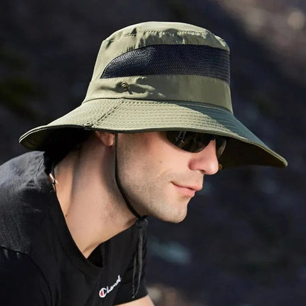 Chapeau de randonnée pliable - Noir - M (56 - 58cm) | La boutique du chapeau