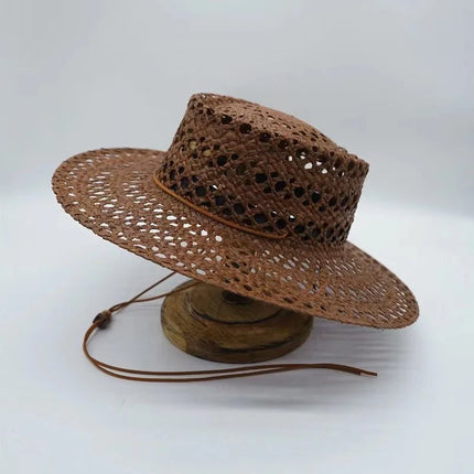 Chapeau de raphia tissé à la main - 4 - M (56 - 58cm) | La boutique du chapeau