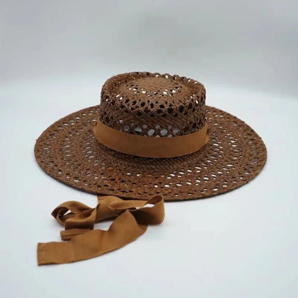 Chapeau de raphia tissé à la main - 6 - M (56 - 58cm) | La boutique du chapeau