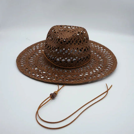 Chapeau de raphia tissé à la main - 8 - M (56 - 58cm) | La boutique du chapeau