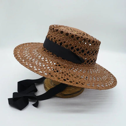 Chapeau de raphia tissé à la main - 8 - M (56 - 58cm) | La boutique du chapeau