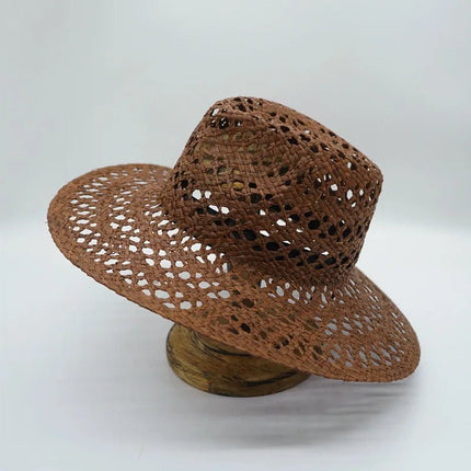 Chapeau de raphia tissé à la main - 8 - M (56 - 58cm) | La boutique du chapeau