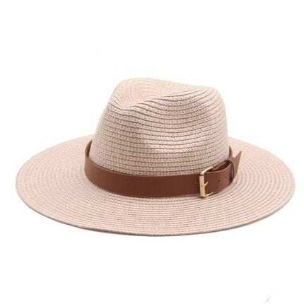 Chapeau de soleil à grand bord - Rose 7.5cm - M (56 - 58cm) | La boutique du chapeau