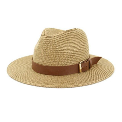 Chapeau de soleil à grand bord - khaki 7.5cm - M (56 - 58cm) | La boutique du chapeau