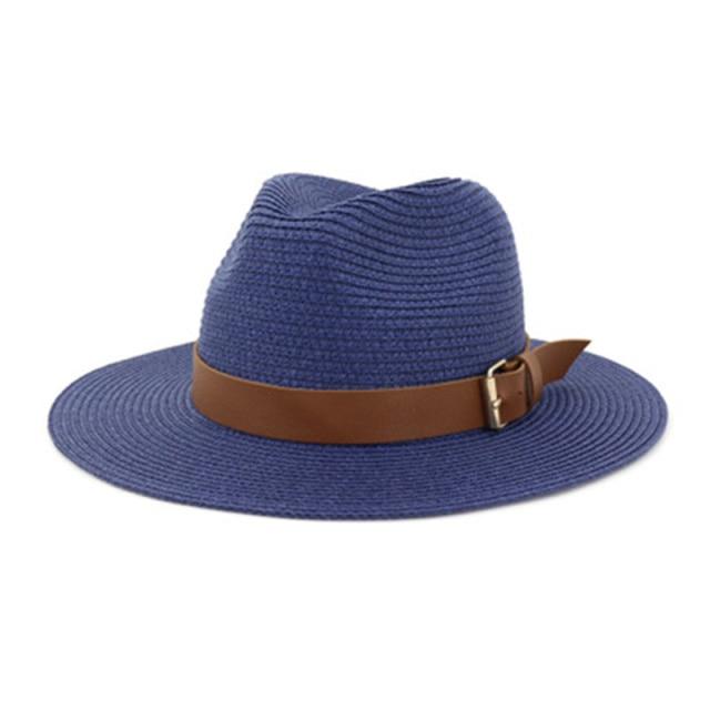 Chapeau de soleil à grand bord - Marine 7.5cm - M (56 - 58cm) | La boutique du chapeau
