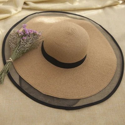 Chapeau de soleil à large bord - Khaki - M (56 - 58cm) | La boutique du chapeau