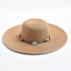 Chapeau de soleil à large bord - Beige - M (56 - 58cm) | La boutique du chapeau