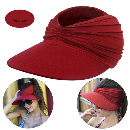 Chapeau de soleil à visière pour femmes - Bordeau - M (56 - 58cm) | La boutique du chapeau