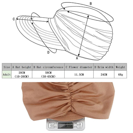 Chapeau de soleil à visière pour femmes - Rose rouge - M (56 - 58cm) | La boutique du chapeau