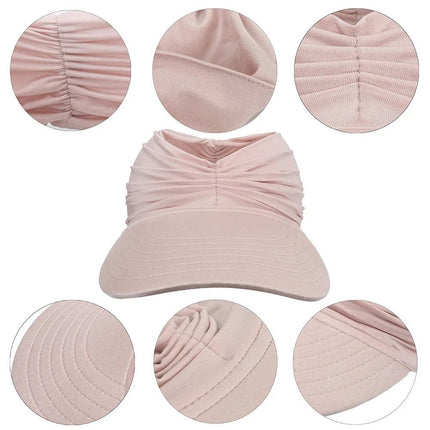 Chapeau de soleil à visière pour femmes - Rose rouge - M (56 - 58cm) | La boutique du chapeau