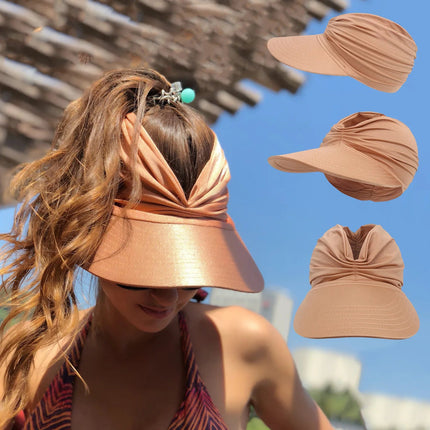Chapeau de soleil à visière pour femmes - Rose rouge - M (56 - 58cm) | La boutique du chapeau
