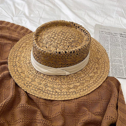 Chapeau de soleil ajouré - Khaki blanc - M (56 - 58cm) | La boutique du chapeau