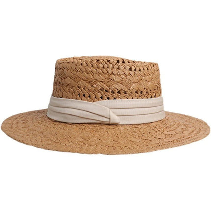Chapeau de soleil ajouré - Khaki/noir - M (56 - 58cm) | La boutique du chapeau