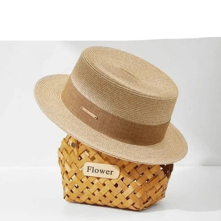 Chapeau de soleil de plage - Noir/gris - M (56 - 58cm) | La boutique du chapeau