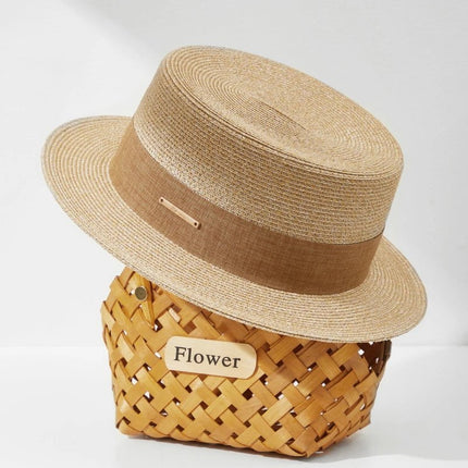Chapeau de soleil de plage - Beige - M (56 - 58cm) | La boutique du chapeau