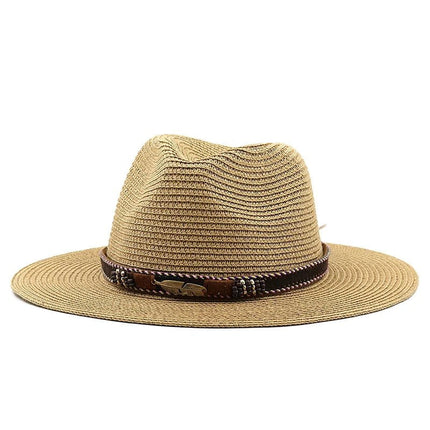 Chapeau de soleil en paille - Khaki - XS (52 - 53cm) | La boutique du chapeau