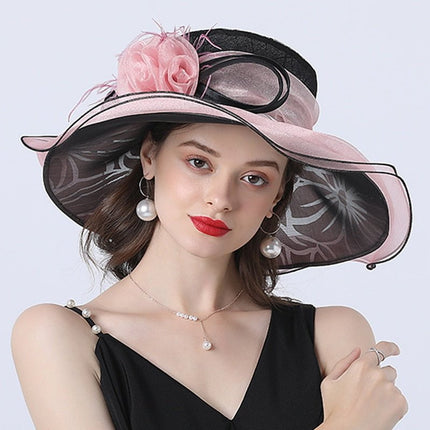 Chapeau de soleil, fascinateur - Rose - M (56 - 58cm) | La boutique du chapeau