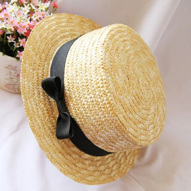Chapeau de soleil paille - Beige - M (56 - 58cm) | La boutique du chapeau