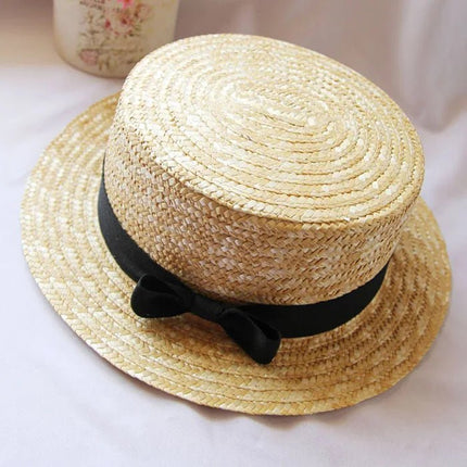Chapeau de soleil paille - Beige - M (56 - 58cm) | La boutique du chapeau