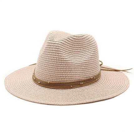 Chapeau de soleil panama - Rose 1 - M (56 - 58cm) | La boutique du chapeau