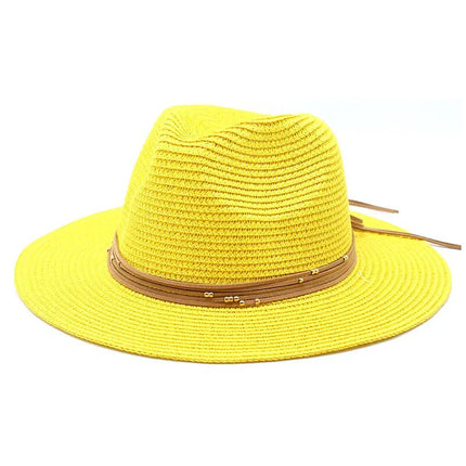 Chapeau de soleil panama - Rose 1 - M (56 - 58cm) | La boutique du chapeau