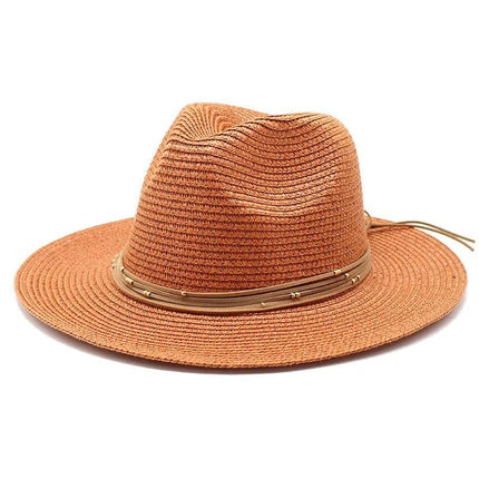 Chapeau de soleil panama - Caramel - M (56 - 58cm) | La boutique du chapeau