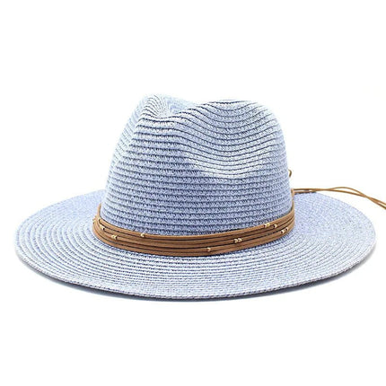 Chapeau de soleil panama - Bleu ciel - M (56 - 58cm) | La boutique du chapeau