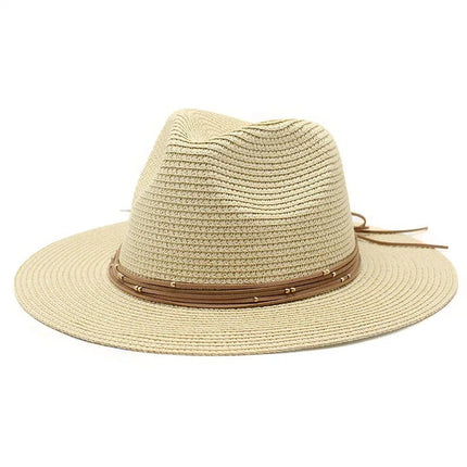 Chapeau de soleil panama - Beige - M (56 - 58cm) | La boutique du chapeau