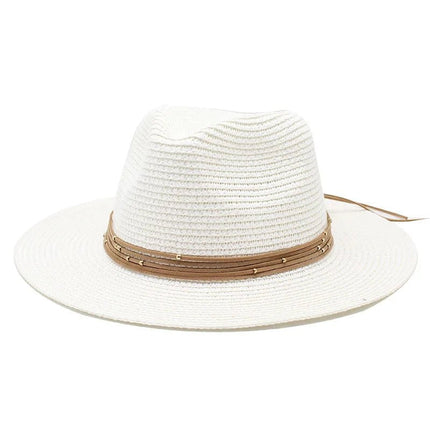 Chapeau de soleil panama - Blanc - M (56 - 58cm) | La boutique du chapeau